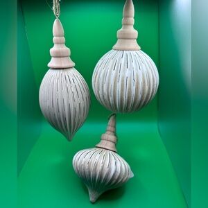 Set of six Raz Imports Christmas/Holiday Tree Decorations NWT